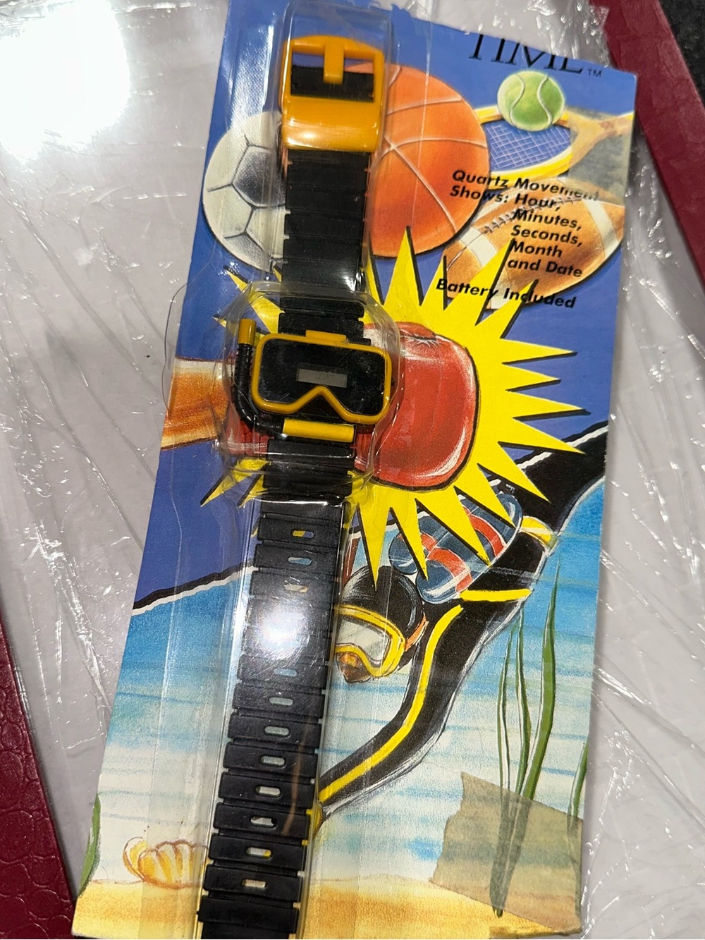 Vintage 1988 TECEPT Digital Sports Watch NOS Original Packaging